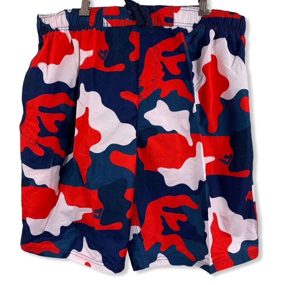 Kanu Surf Camo Print‎ Board Shorts New 2X